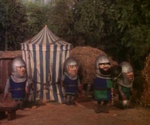 He doubles the guard around the tent