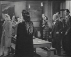 A signal bell is heard