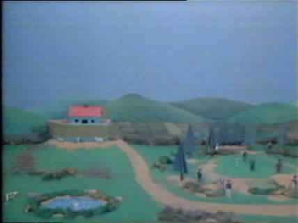 The golf course in the distant