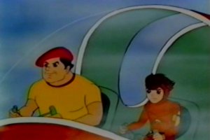 The guys expect trouble since there is a fog bank