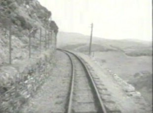 The railway track at which the film begins.