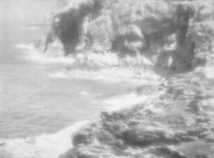 The village is right on the coast