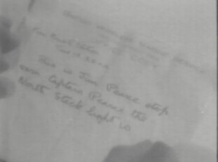 The new radio message is interrupted after Tom attacks Jim