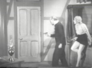 Sam uses Jim's gun and waits as he hears the door unlock