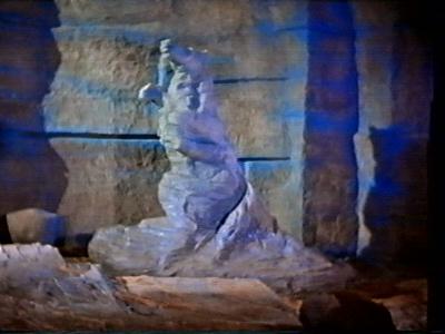 The Prince's horse is turned to stone