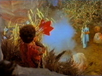 The dwarf creates a gusting wind