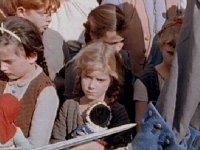 The local children are sad for the soldier