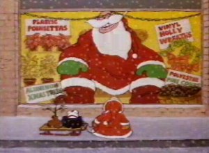 Ziggy stops outside the store windows