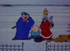 The trio start to sing - "Silent Night"