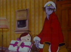 The thief hands out presents from his sack