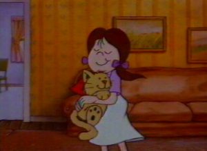 The children are overjoyed with thier new friend